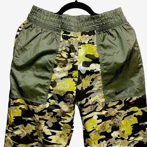 Nike Camo Jogger Womens Small Green Track Drawstring Sportswear Pants